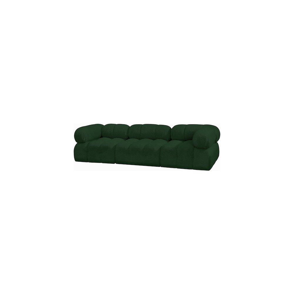 Ames Green Boucle Fabric Modular Sofa. Picture 5
