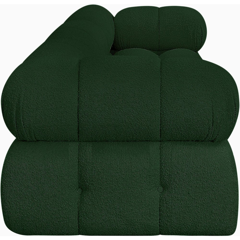 Ames Green Boucle Fabric Modular Sofa. Picture 6