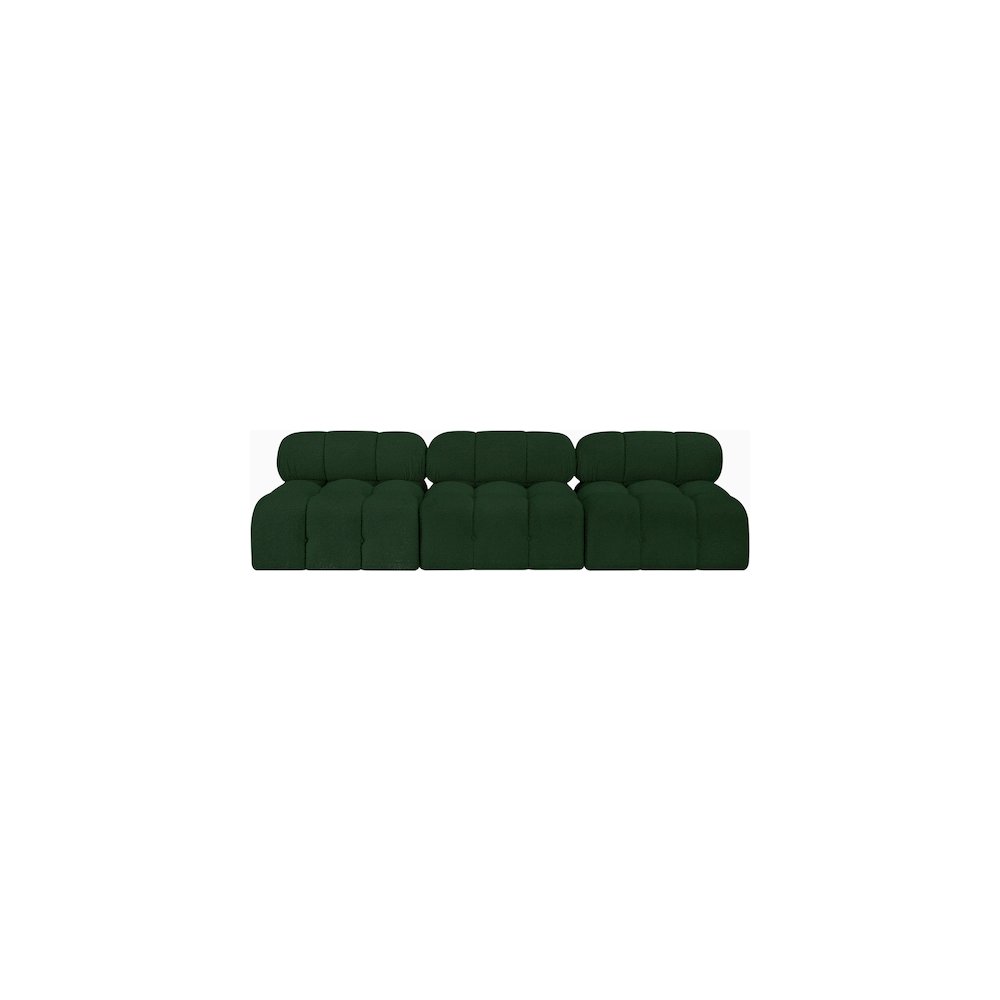 Ames Green Boucle Fabric Modular Sofa. Picture 3