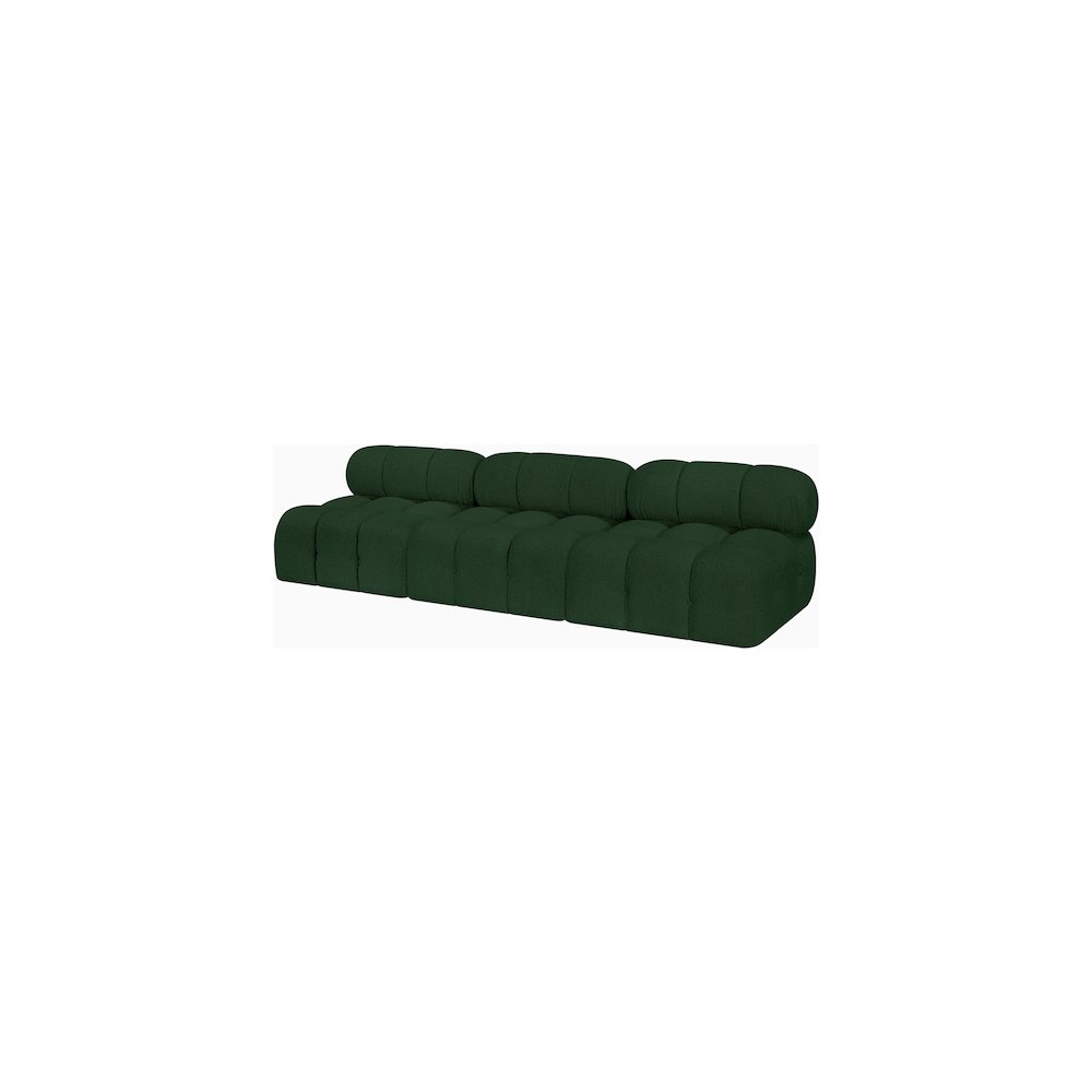 Ames Green Boucle Fabric Modular Sofa. Picture 5