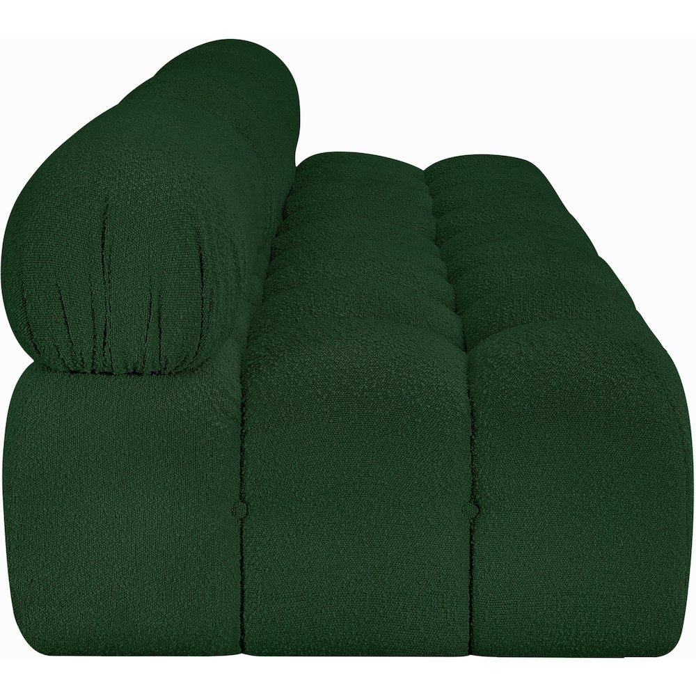 Ames Green Boucle Fabric Modular Sofa. Picture 6