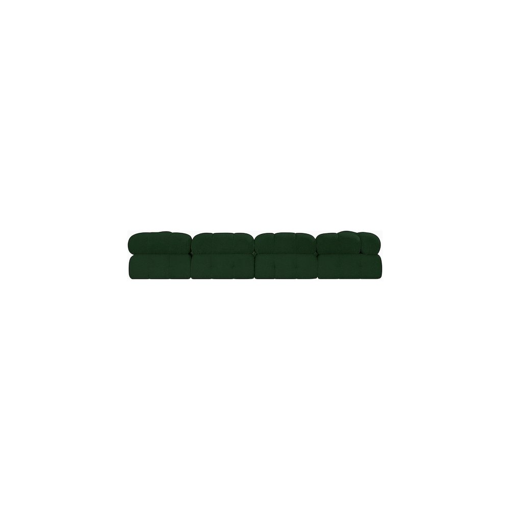 Ames Green Boucle Fabric Modular Sofa. Picture 2