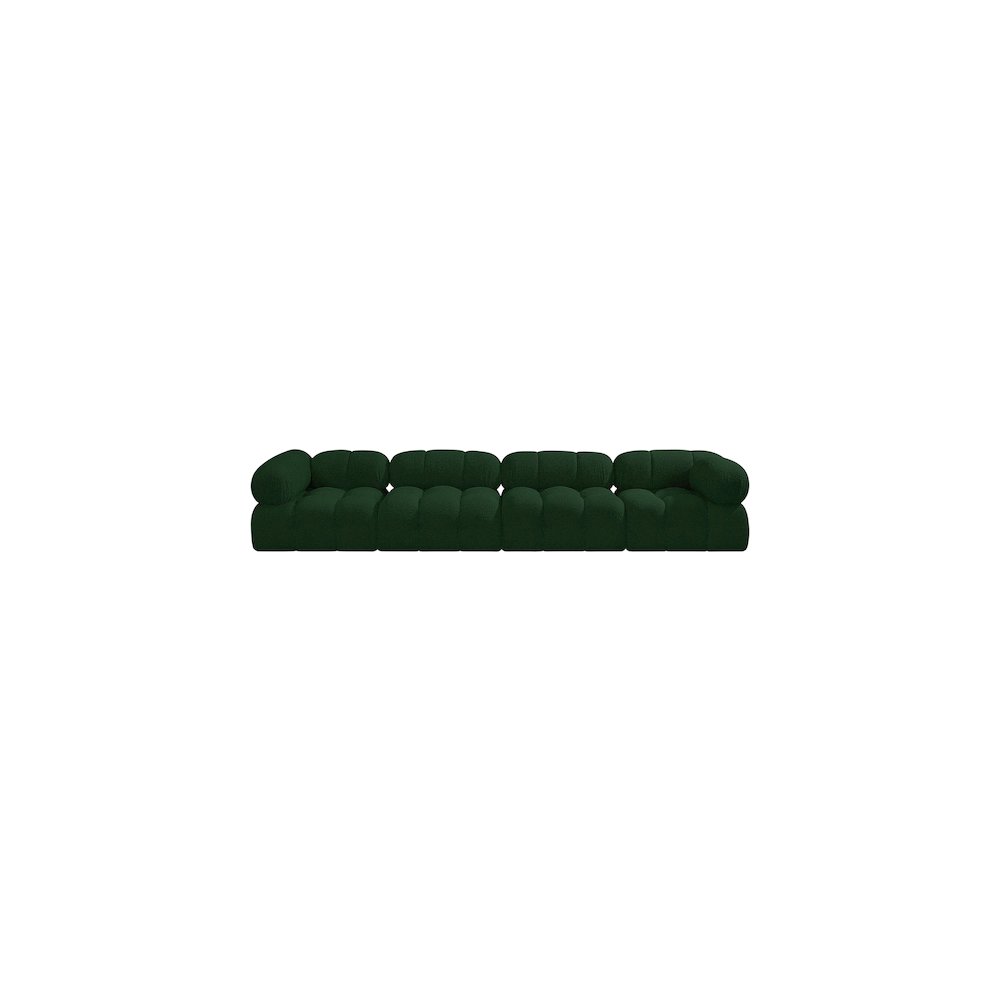 Ames Green Boucle Fabric Modular Sofa. Picture 3