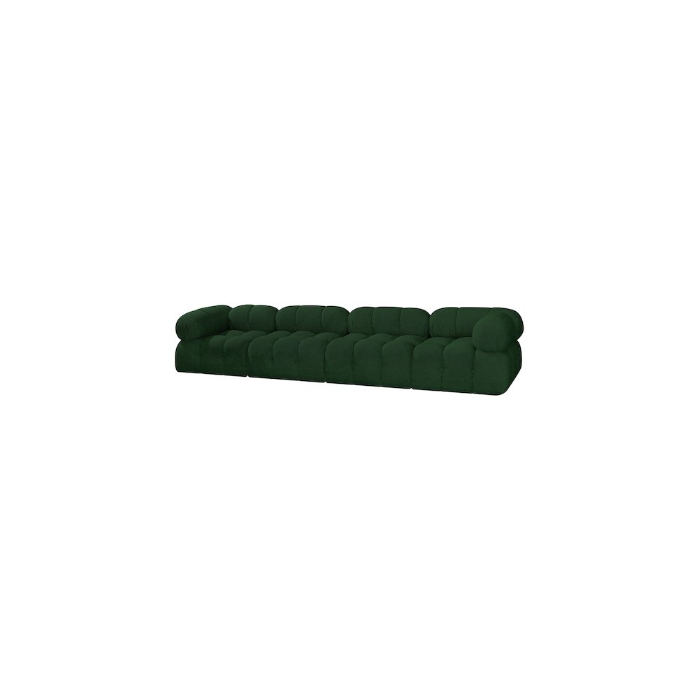 Ames Green Boucle Fabric Modular Sofa. Picture 5