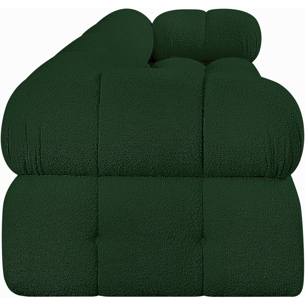 Ames Green Boucle Fabric Modular Sofa. Picture 6