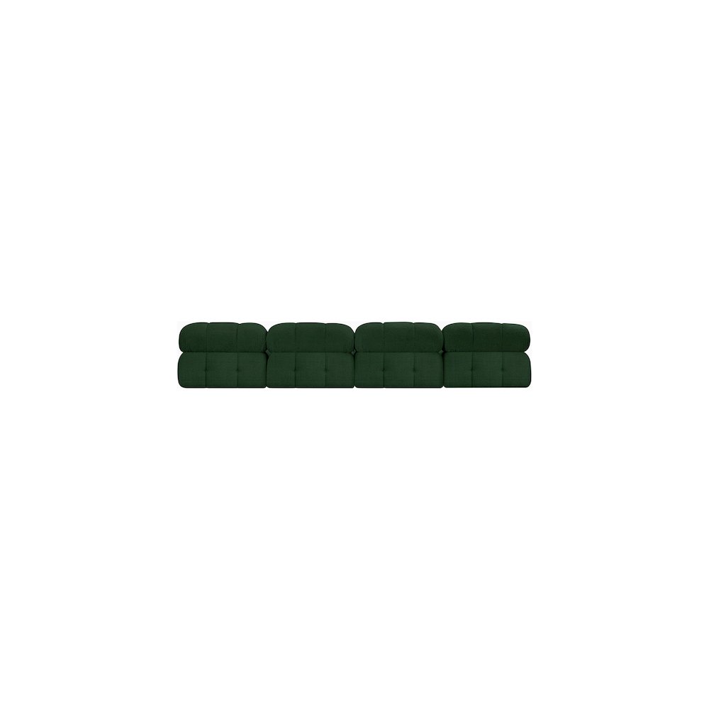 Ames Green Boucle Fabric Modular Sofa. Picture 2