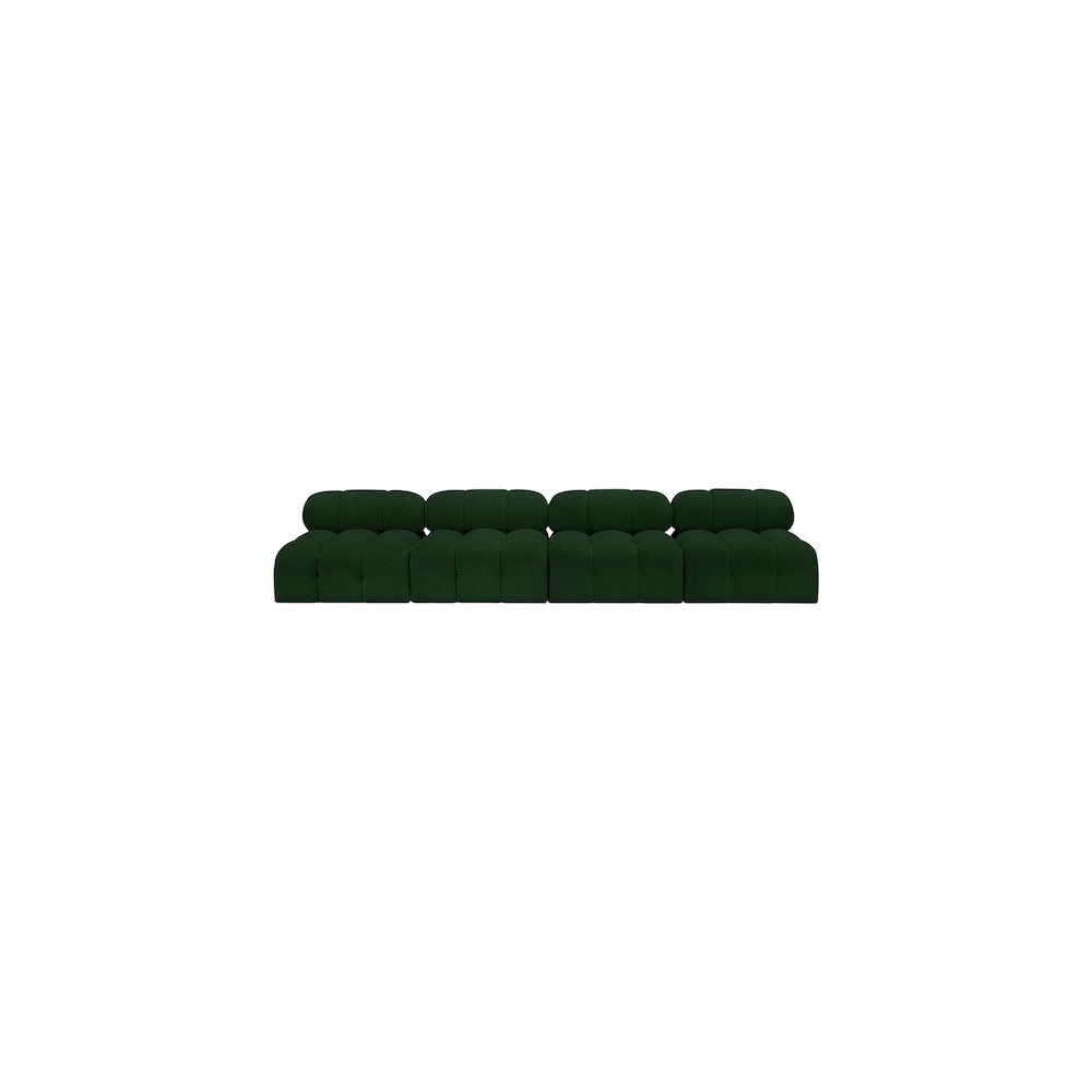 Ames Green Boucle Fabric Modular Sofa. Picture 3