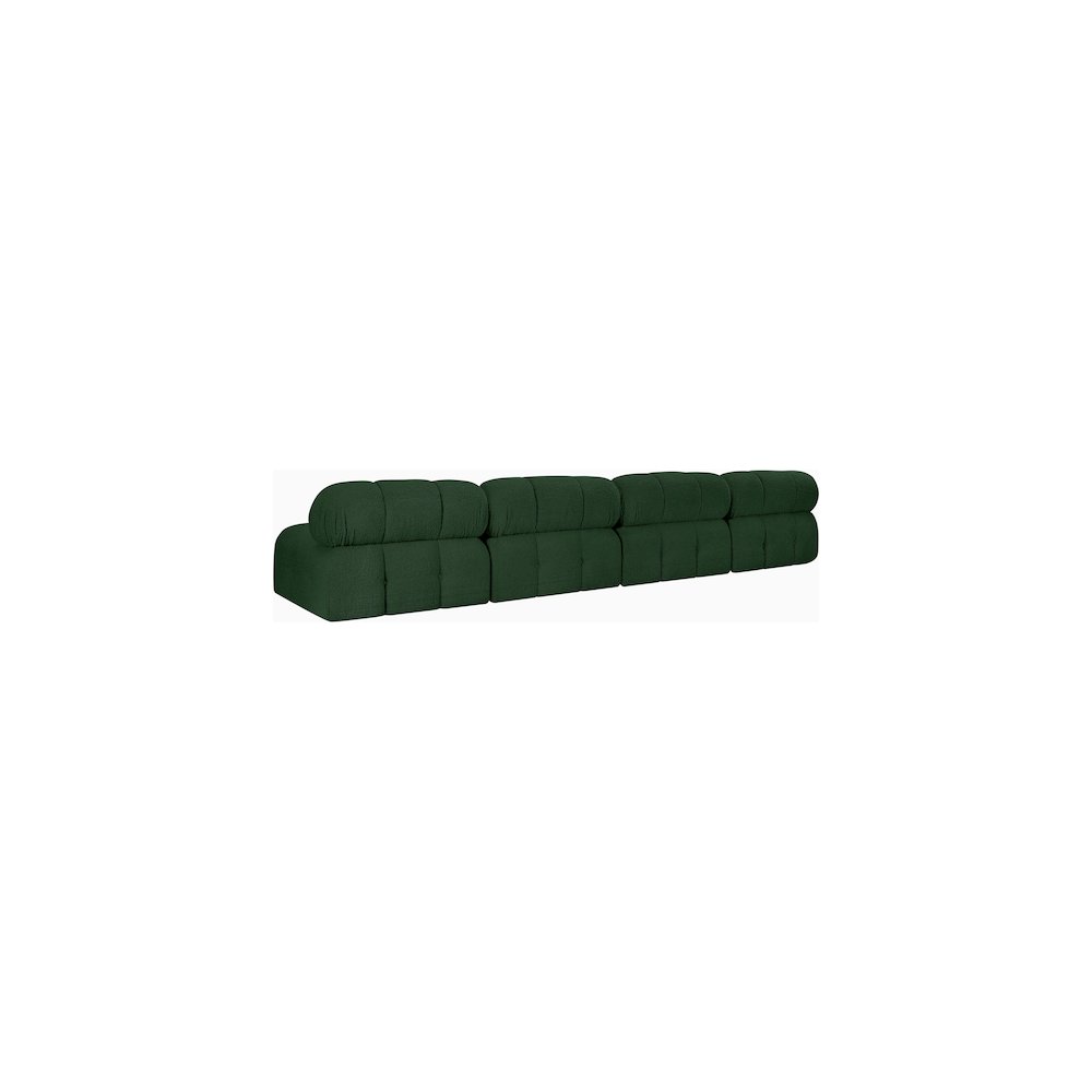 Ames Green Boucle Fabric Modular Sofa. Picture 5