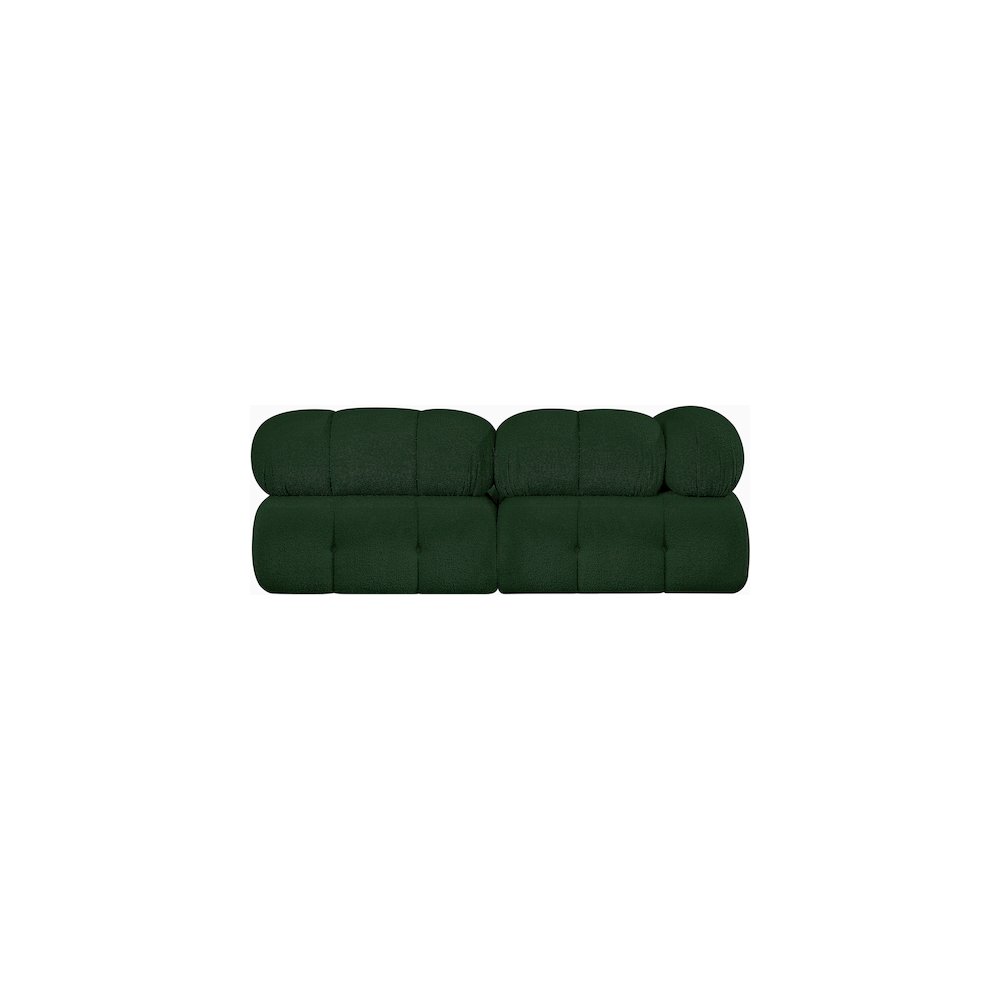 Ames Green Boucle Fabric Modular Sofa. Picture 2