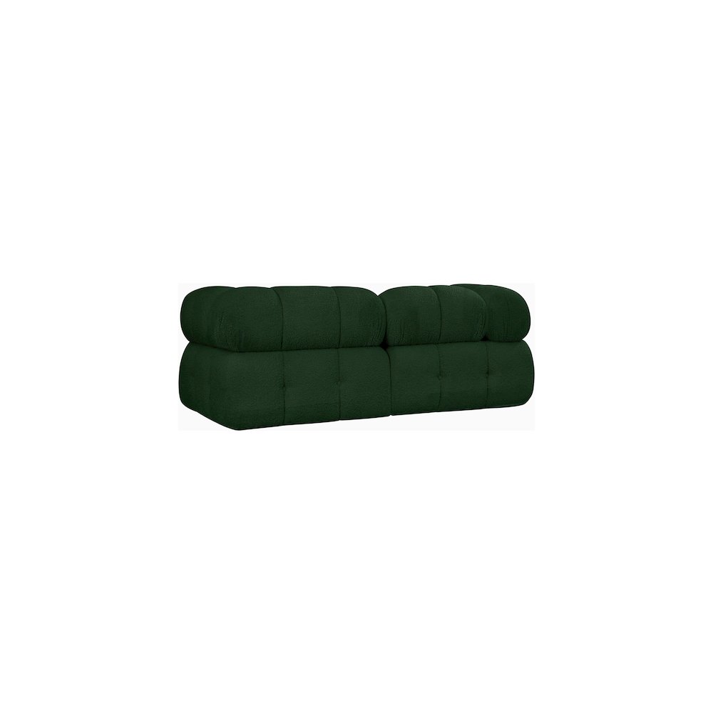 Ames Green Boucle Fabric Modular Sofa. Picture 5