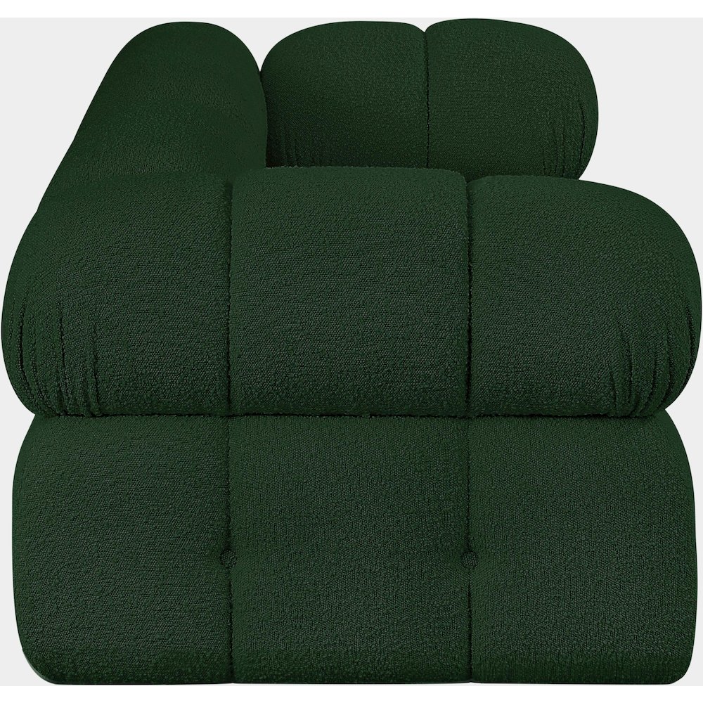 Ames Green Boucle Fabric Modular Sofa. Picture 6
