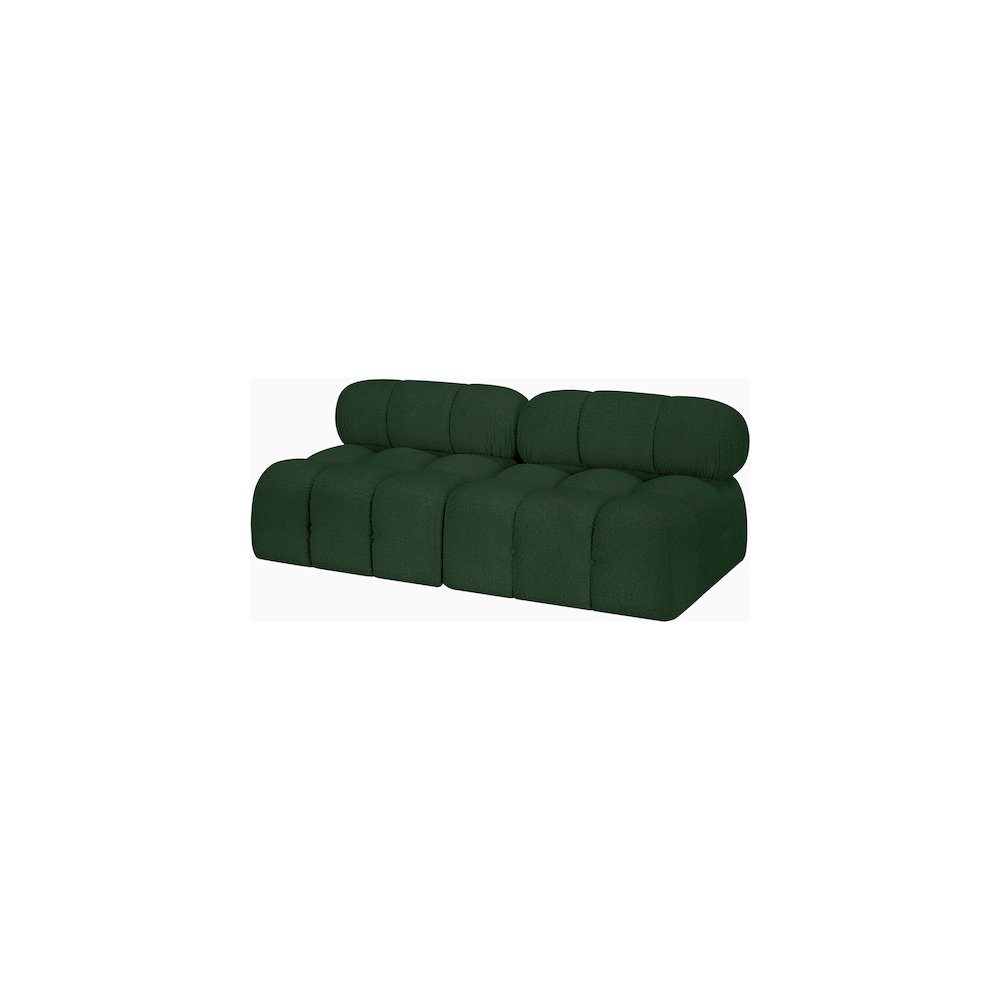 Ames Green Boucle Fabric Modular Sofa. Picture 5