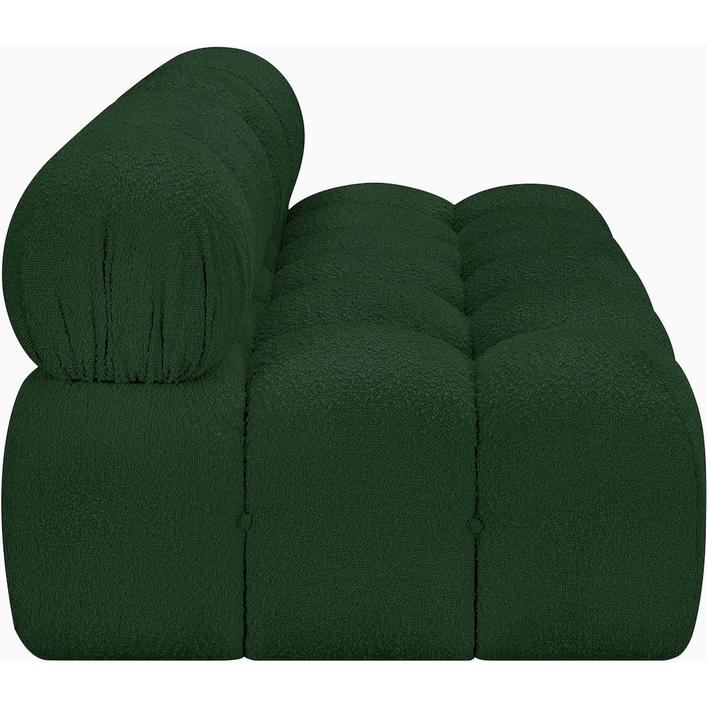 Ames Green Boucle Fabric Modular Sofa. Picture 6