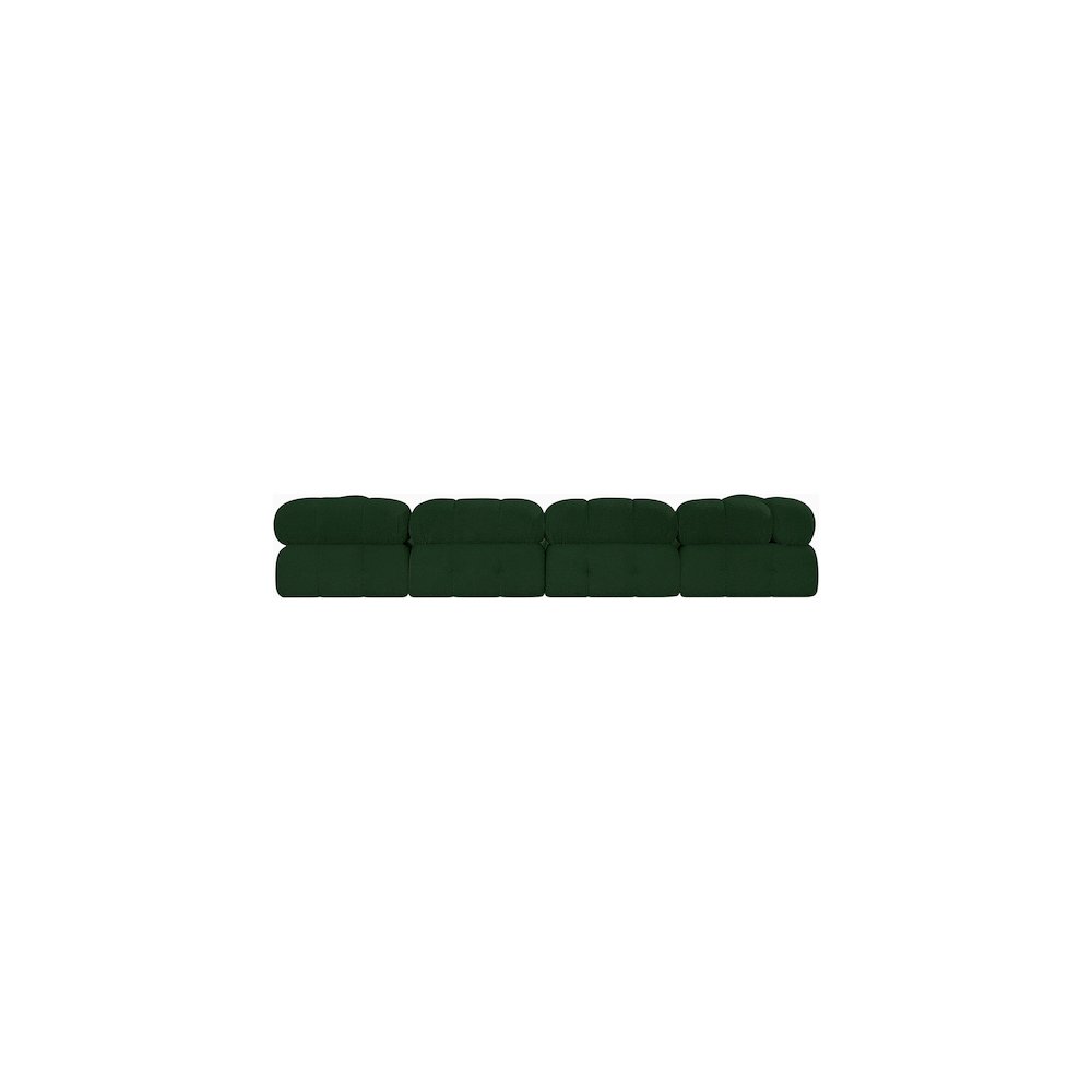 Ames Green Boucle Fabric Modular Sectional. Picture 2