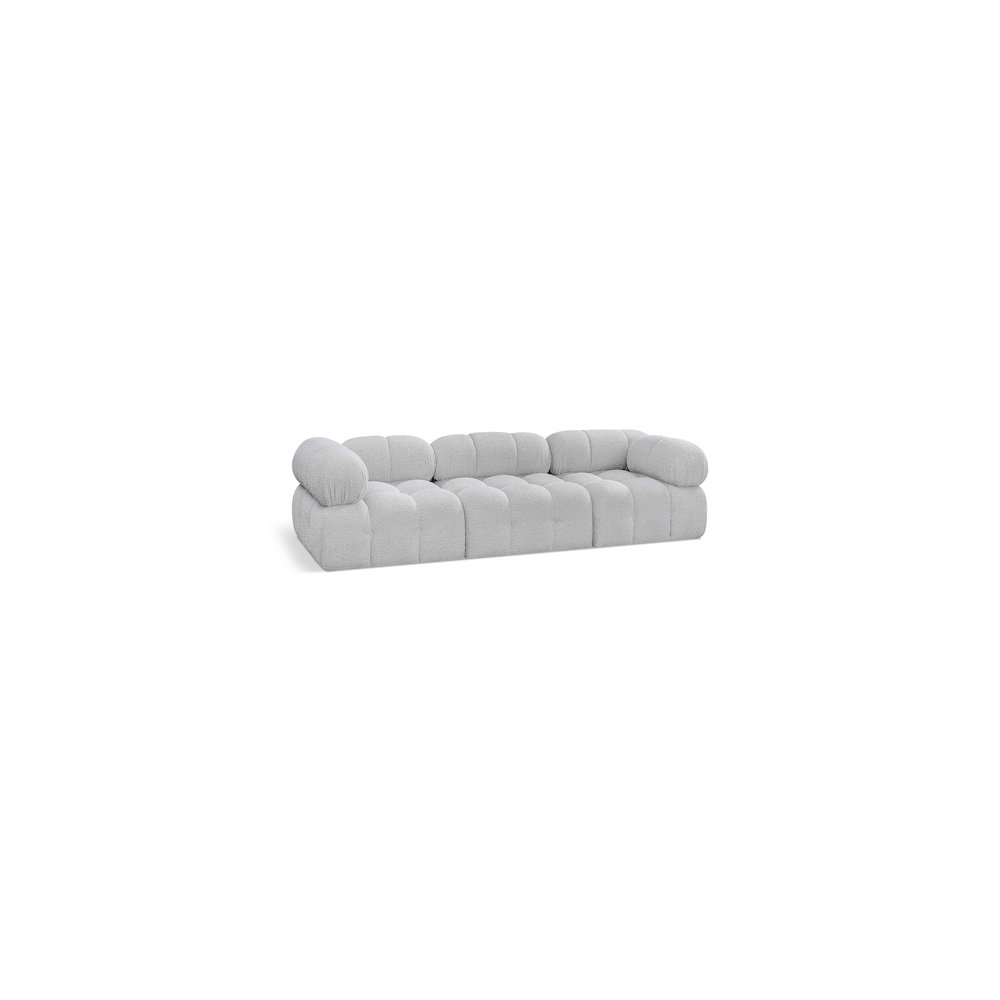 Ames Grey Boucle Fabric Modular Sofa. Picture 1