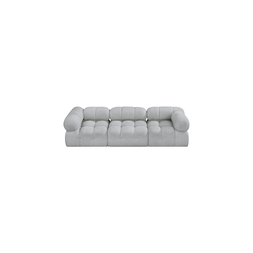 Ames Grey Boucle Fabric Modular Sofa. Picture 4