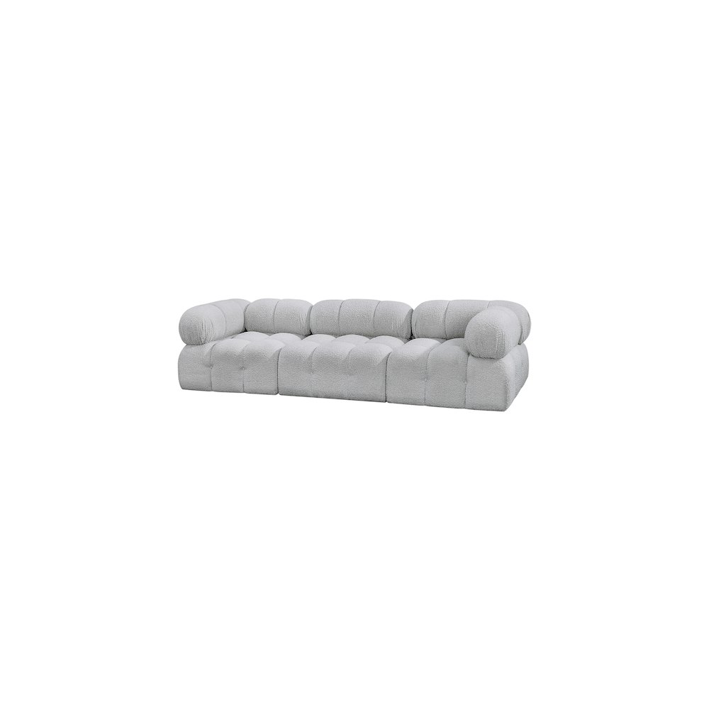 Ames Grey Boucle Fabric Modular Sofa. Picture 5