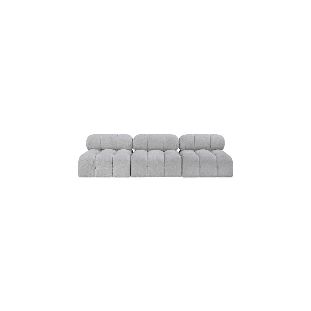 Ames Grey Boucle Fabric Modular Sofa. Picture 3