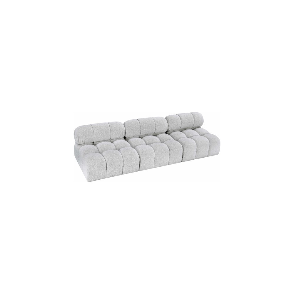 Ames Grey Boucle Fabric Modular Sofa. Picture 4