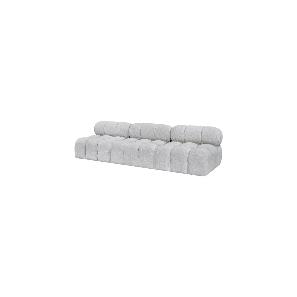 Ames Grey Boucle Fabric Modular Sofa. Picture 5
