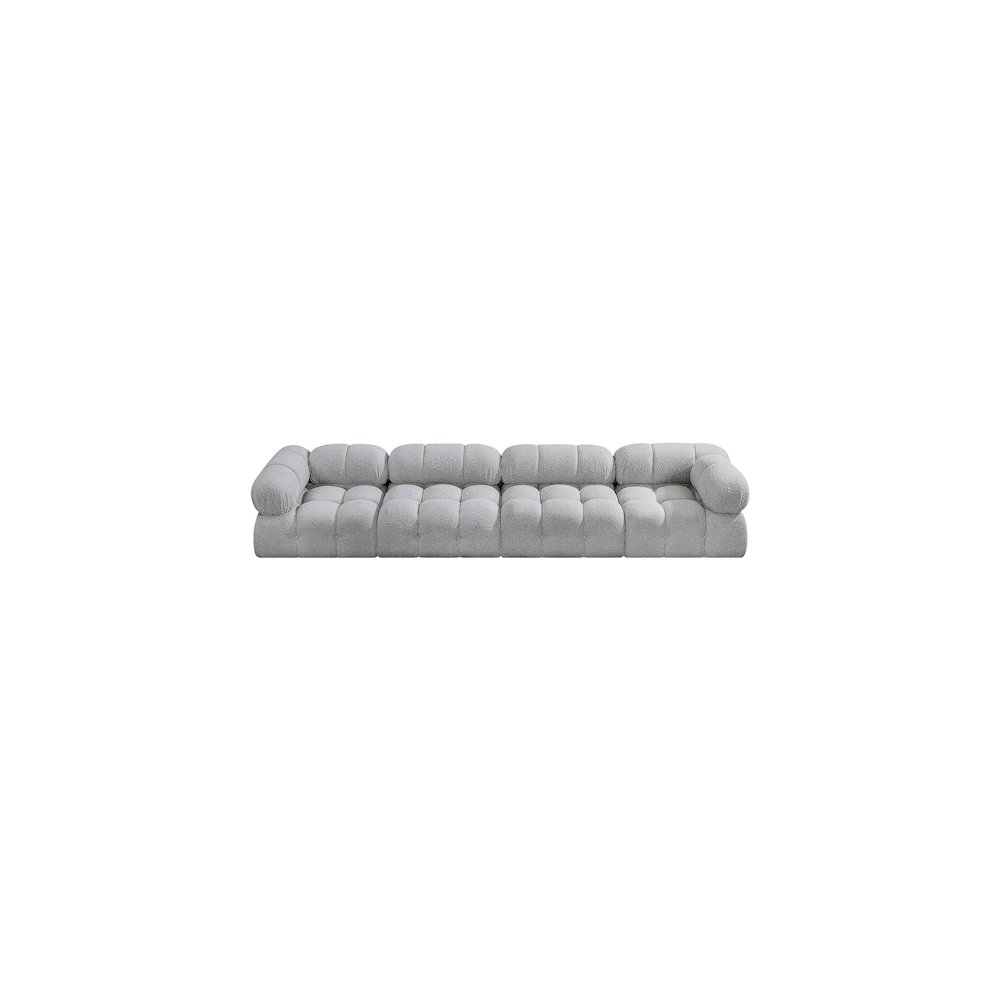 Ames Grey Boucle Fabric Modular Sofa. Picture 4