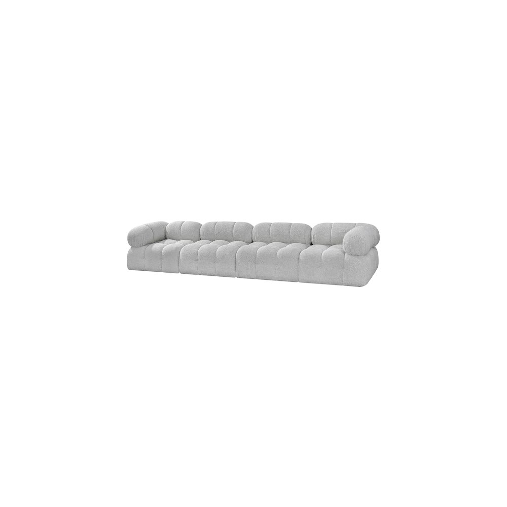 Ames Grey Boucle Fabric Modular Sofa. Picture 5