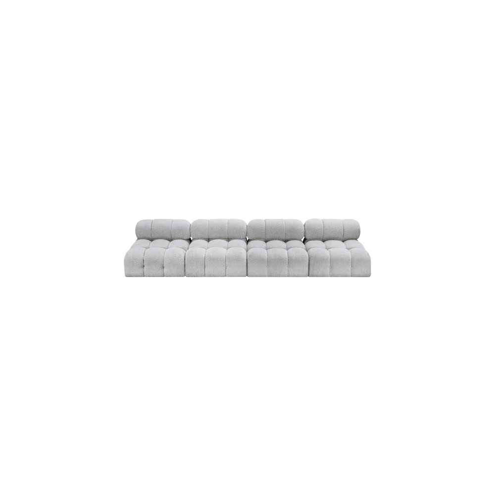 Ames Grey Boucle Fabric Modular Sofa. Picture 4