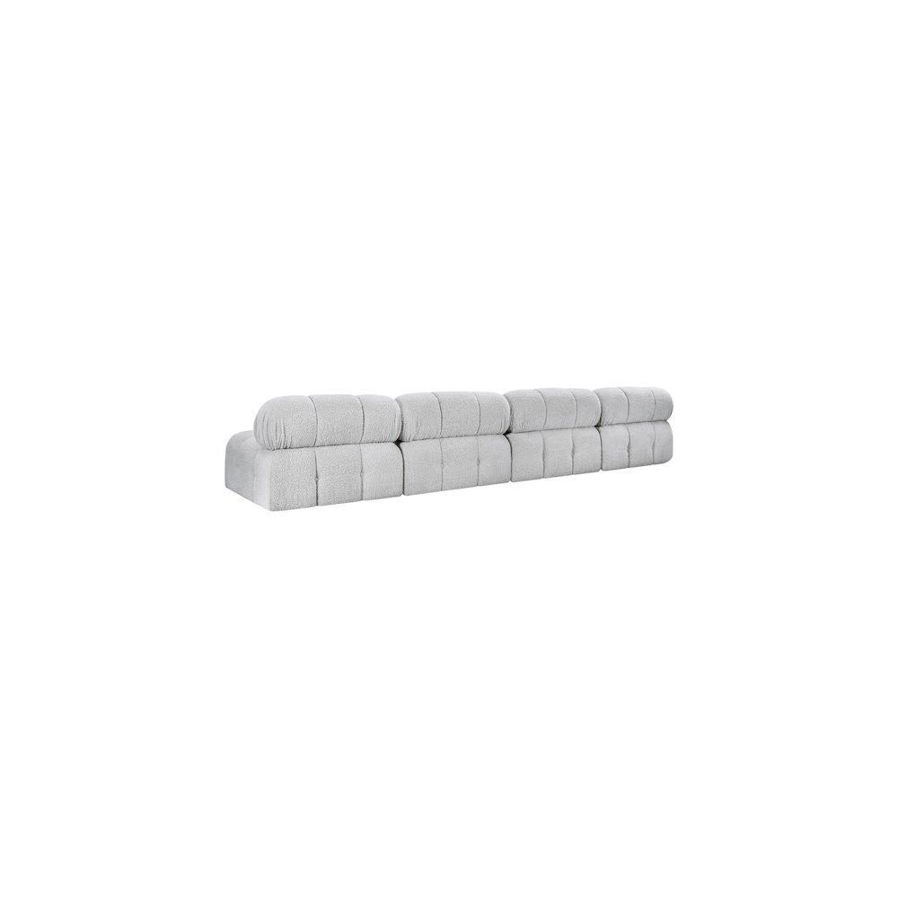 Ames Grey Boucle Fabric Modular Sofa. Picture 5