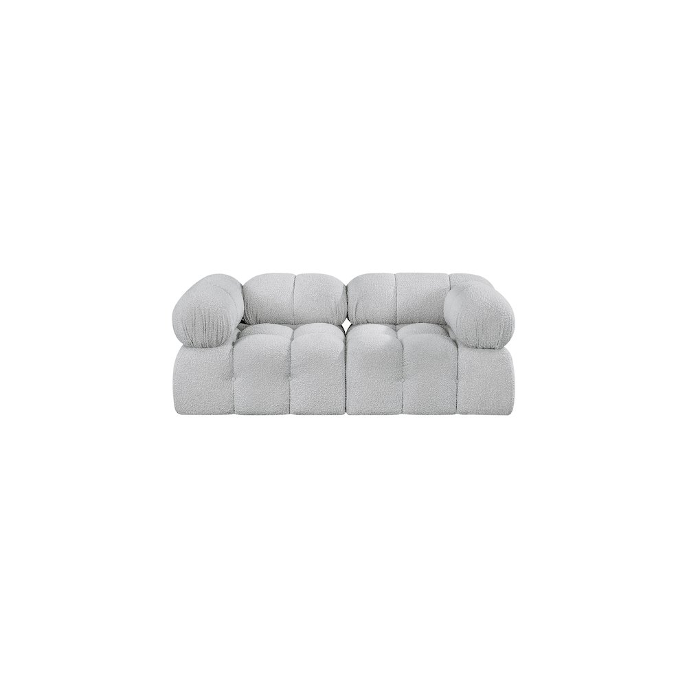Ames Grey Boucle Fabric Modular Sofa. Picture 3