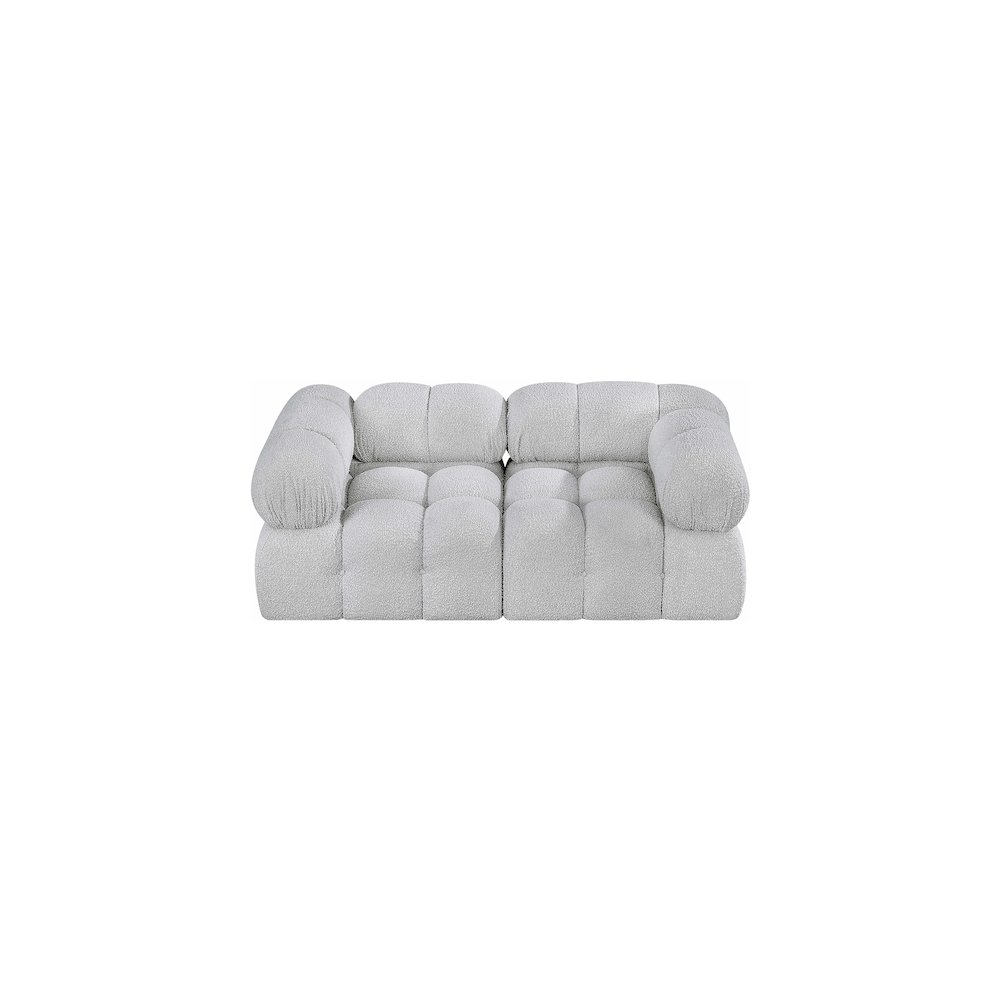 Ames Grey Boucle Fabric Modular Sofa. Picture 4