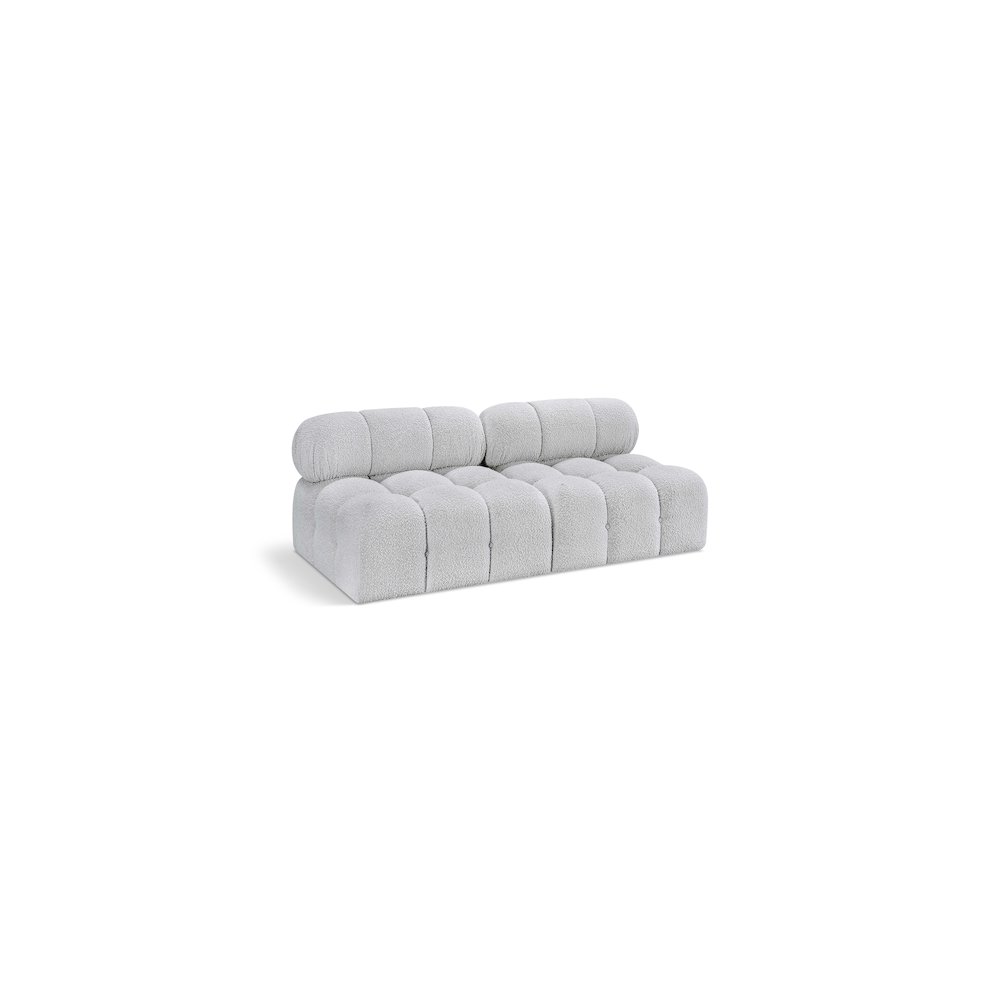 Ames Grey Boucle Fabric Modular Sofa. Picture 1