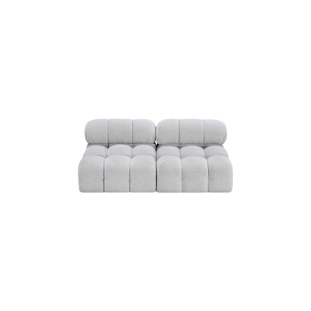 Ames Grey Boucle Fabric Modular Sofa. Picture 4
