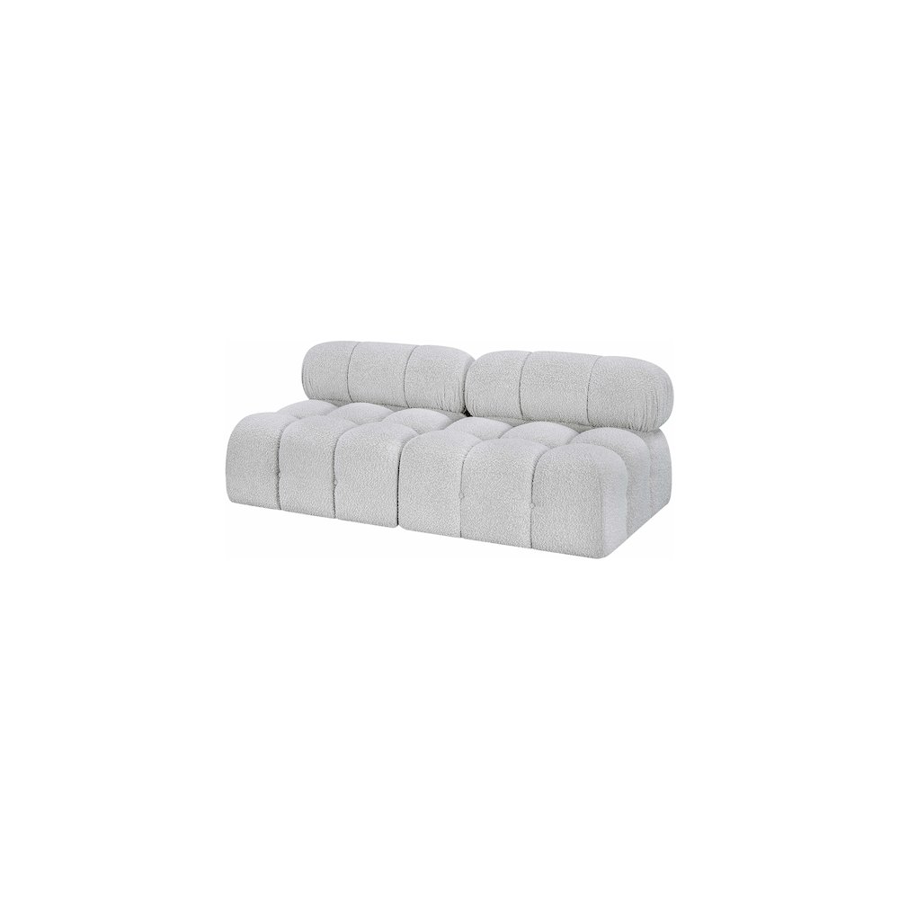 Ames Grey Boucle Fabric Modular Sofa. Picture 5