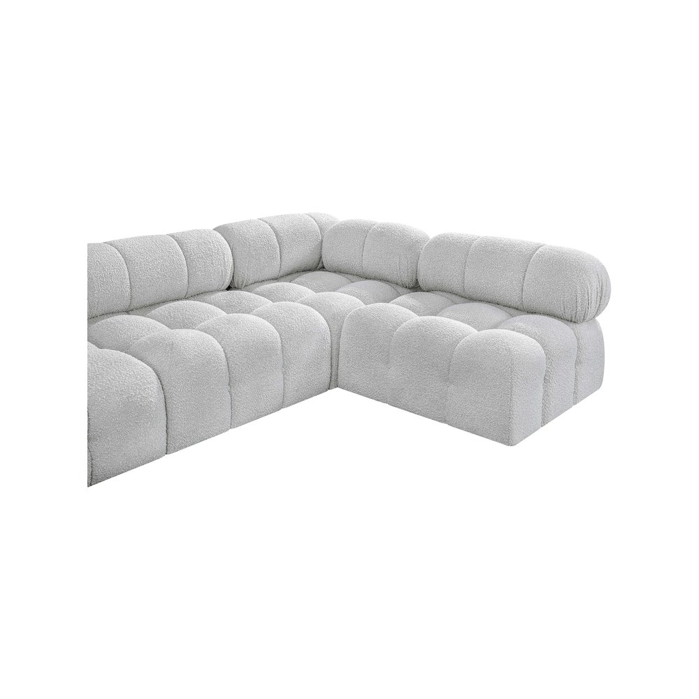 Ames Grey Boucle Fabric Modular Sectional. Picture 7