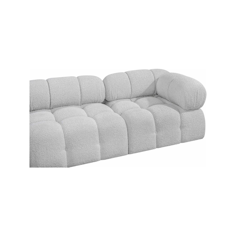 Ames Grey Boucle Fabric Modular Sectional. Picture 8