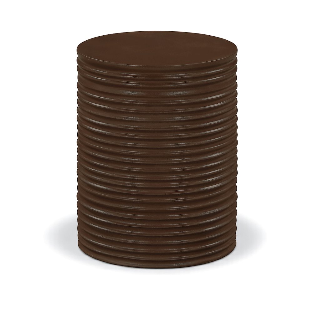 Nobi Brown Concrete Indoor/Outdoor End Table. Picture 1