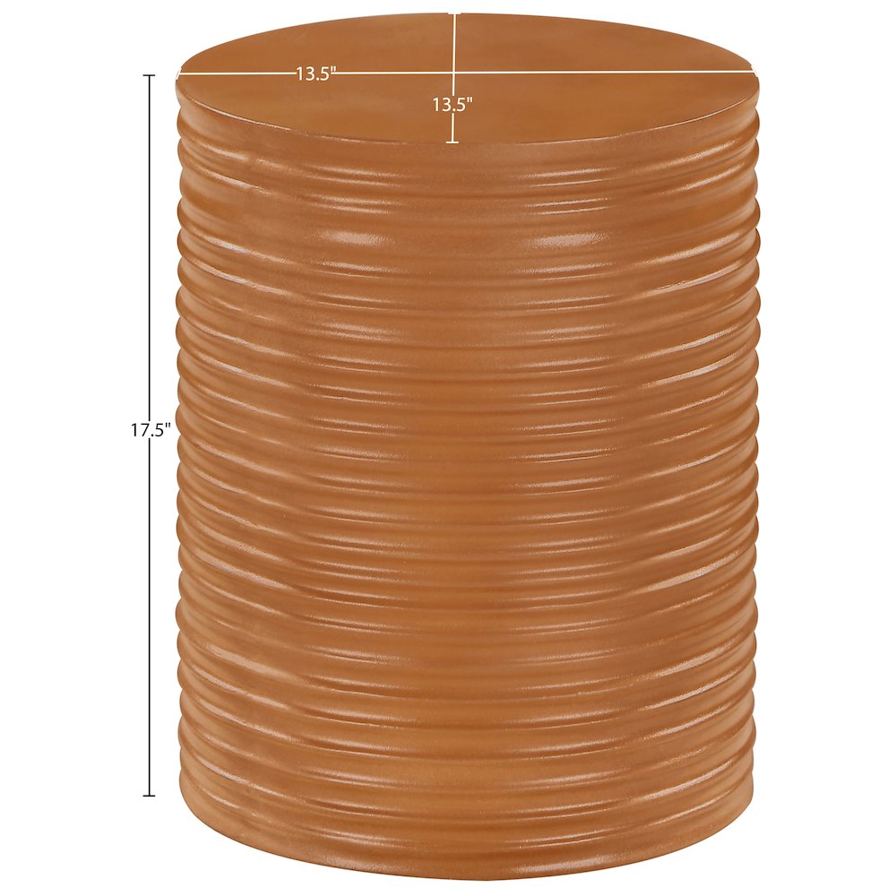 Nobi Terracotta Concrete Indoor/Outdoor End Table. Picture 4