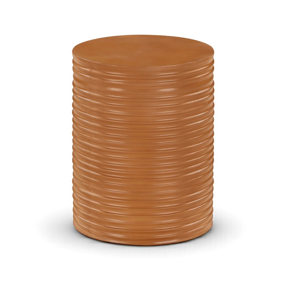 Nobi Terracotta Concrete Indoor/Outdoor End Table. Picture 1