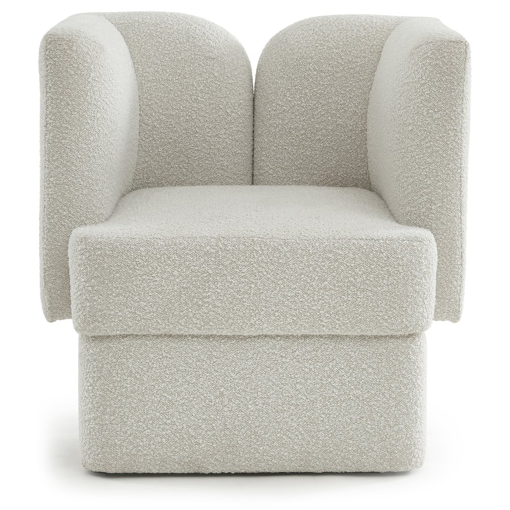 Marcel Cream Boucle Fabric Chair. Picture 4