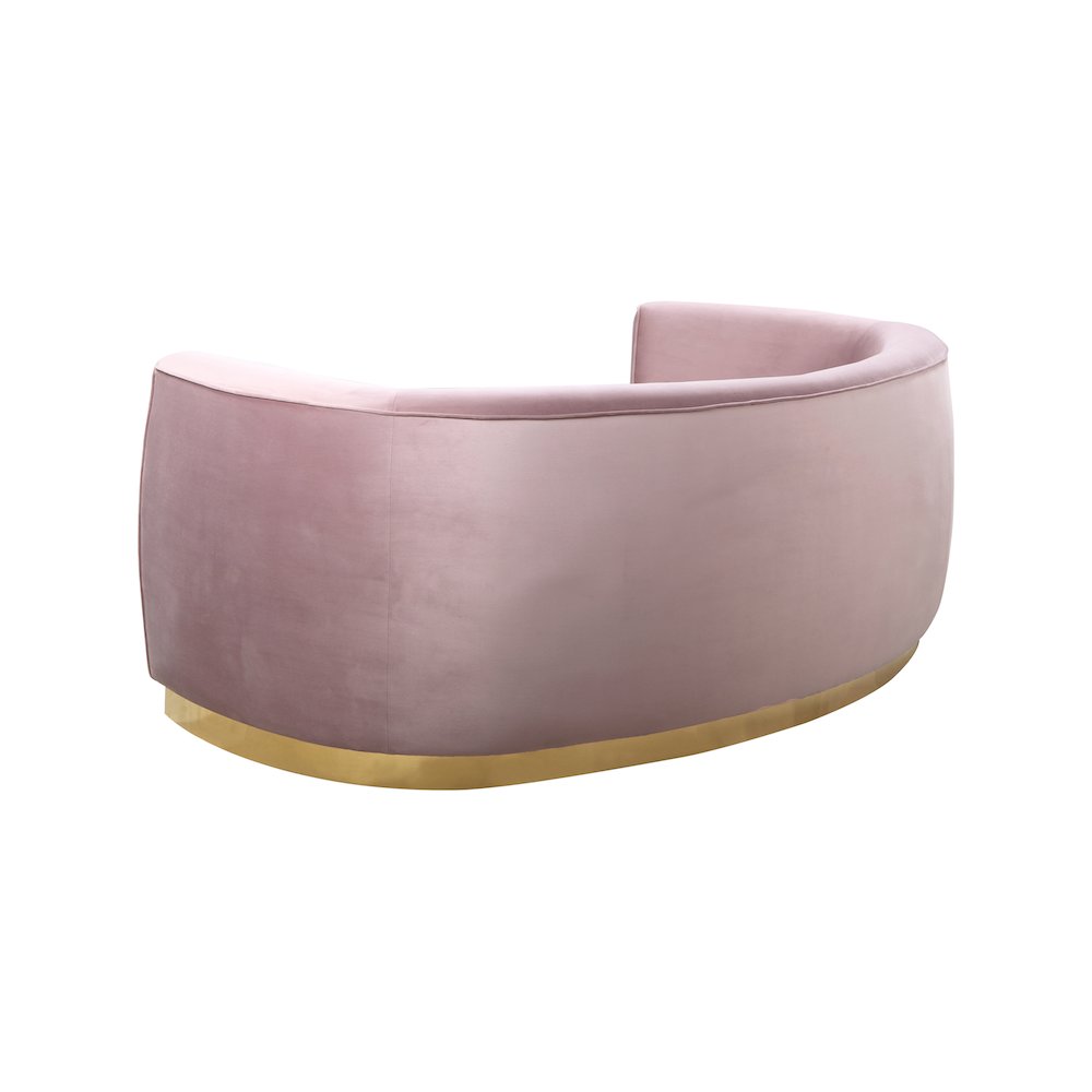 Julian Pink Velvet Sofa. Picture 2