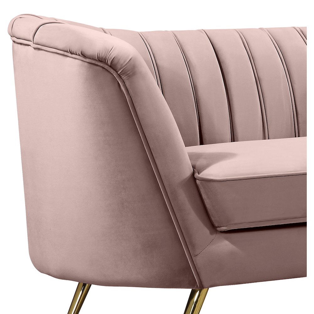 Margo Pink Velvet Chair. Picture 2