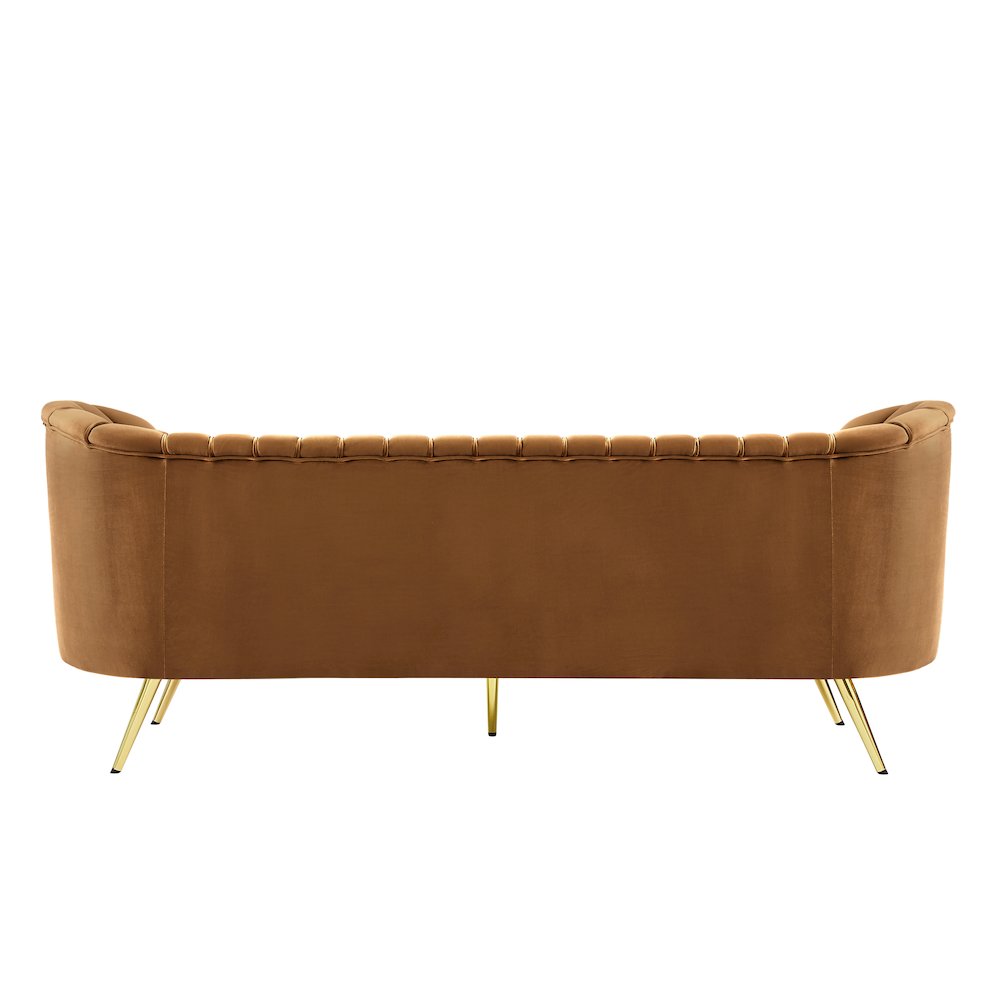 Margo Saddle Velvet Sofa. Picture 2