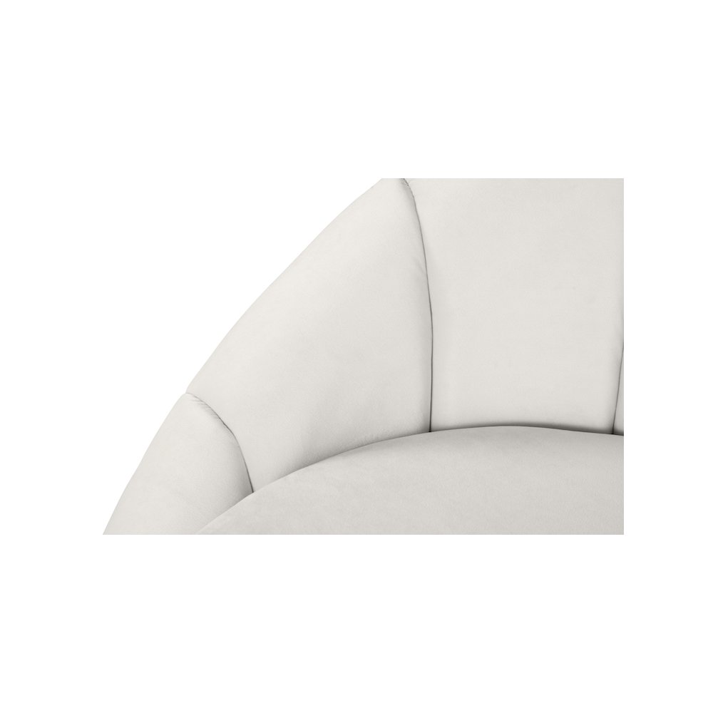 Shelly Cream Velvet Chair. Picture 5