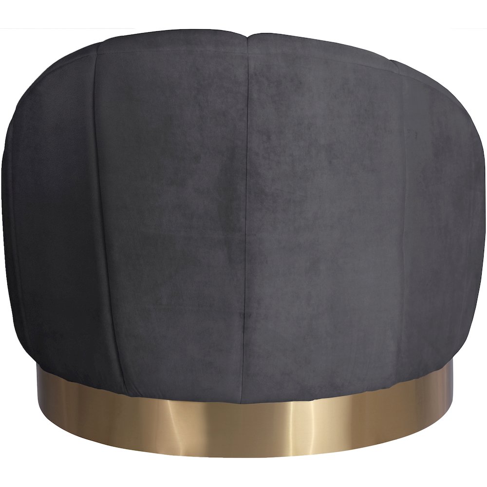 Shelly Grey Velvet Chair. Picture 2