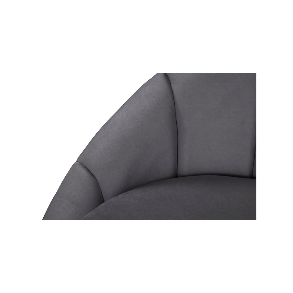 Shelly Grey Velvet Chair. Picture 5