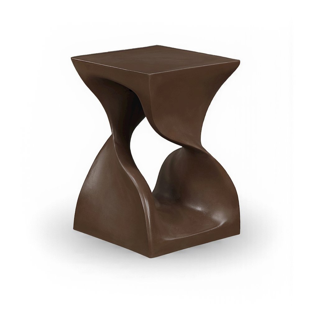 Jula Brown Concrete Indoor/Outdoor End Table. Picture 1