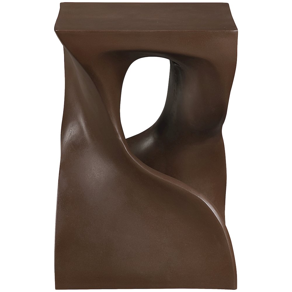Jula Brown Concrete Indoor/Outdoor End Table. Picture 2