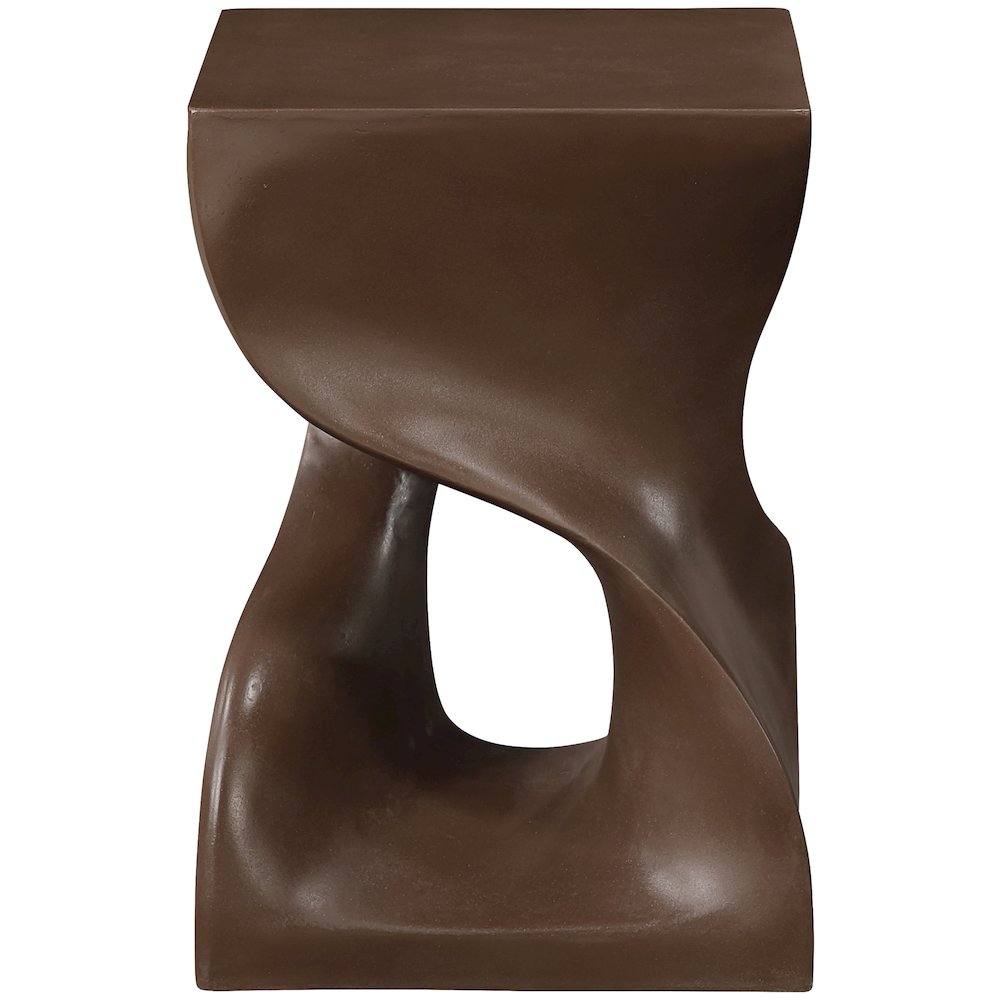 Jula Brown Concrete Indoor/Outdoor End Table. Picture 3
