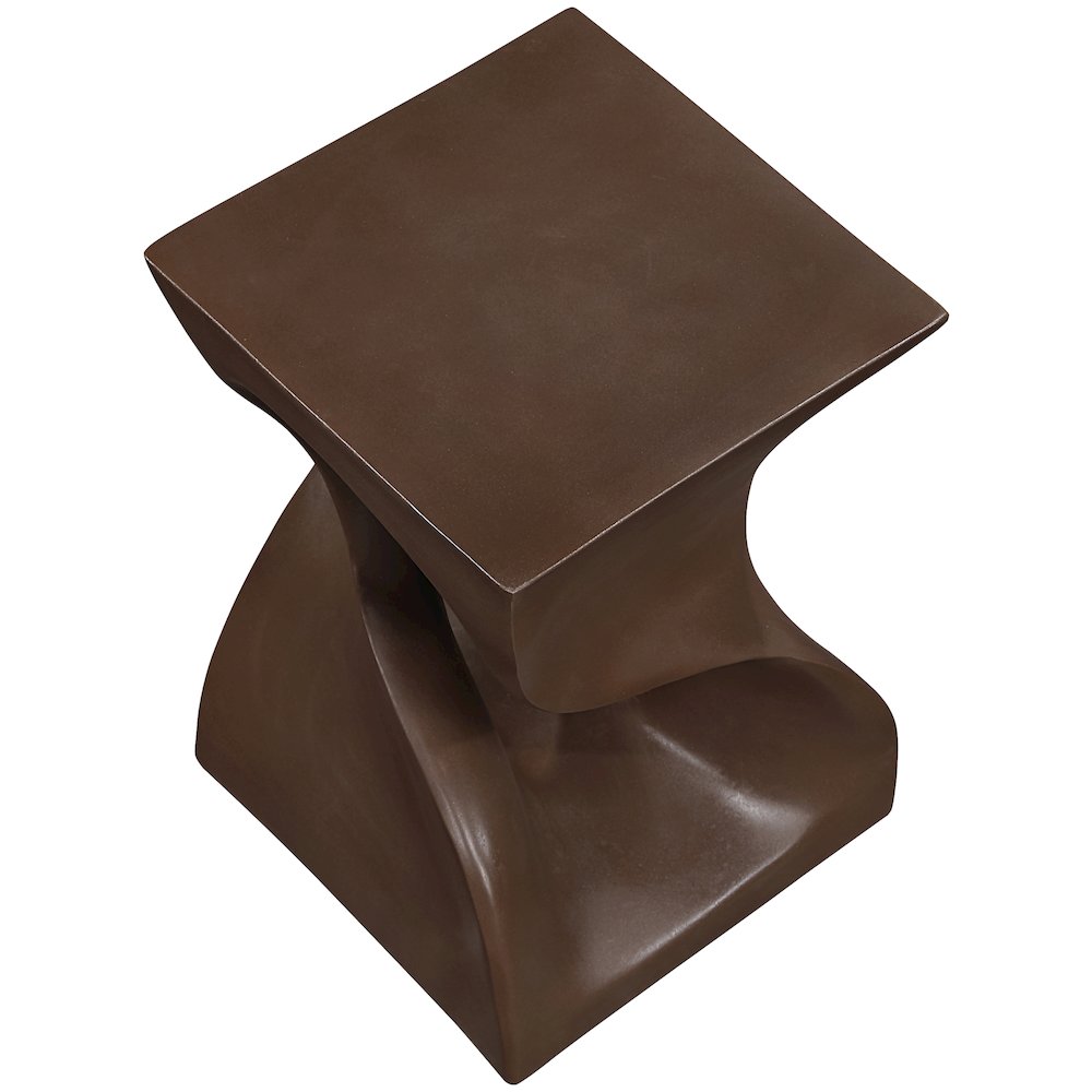Jula Brown Concrete Indoor/Outdoor End Table. Picture 4