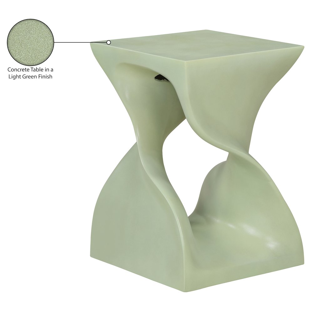 Jula Green Concrete Indoor/Outdoor End Table. Picture 9